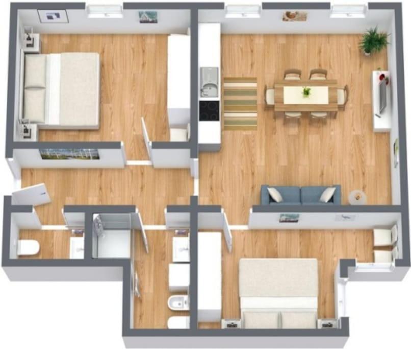 Apartamento Attico Biennale Nuovissimo *